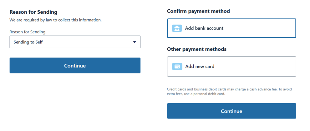 송금 목적과 송금 방법